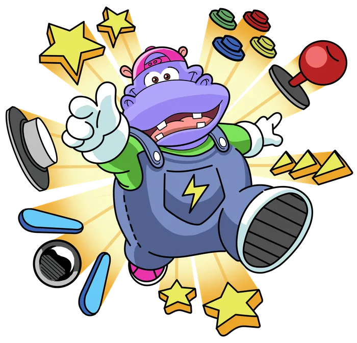 Electric Hippo mascot